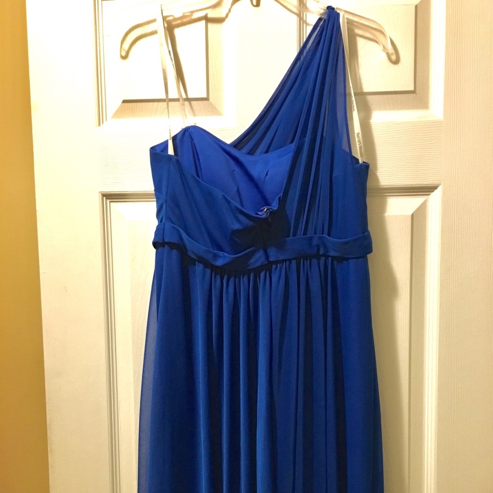 One Shoulder David’s Bridal Bridesmaid Dress